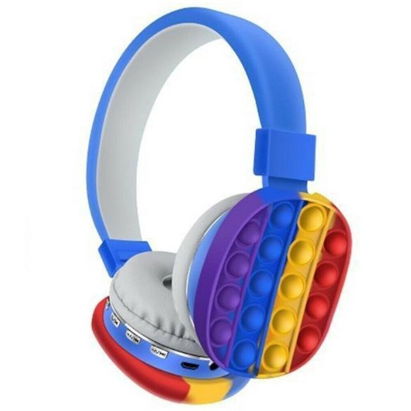 Pop It Headphones For Kids Toy Fidget Wireless Headphones - Picture 2 of 6